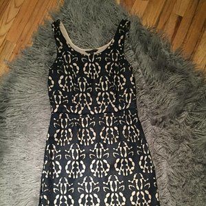 Banana Republic, Sz 4,  Black lace Overlay Dress
